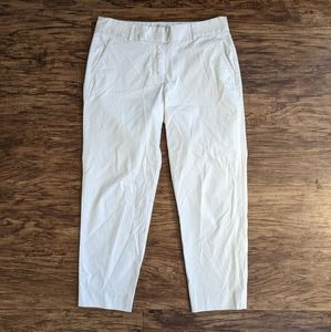 J. Crew White Crop Pants